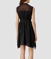 Thumbnail for your product : AllSaints Lewis Lew Silk Dress