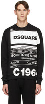 Thumbnail for your product : DSQUARED2 Black Cool Fit Logo Graphic Sweatshirt
