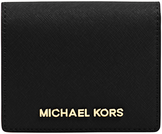 MICHAEL Michael Kors Jet Set Travel Flapover Leather Card Holder