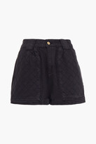 Thumbnail for your product : DL1961 Marie Quilted-paneled Denim Shorts