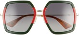 Thumbnail for your product : Gucci 56mm Sunglasses
