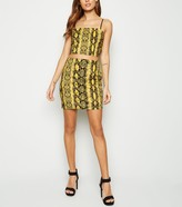 Thumbnail for your product : New Look Cameo Rose Snake Print Mini Skirt