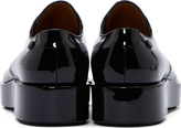 Thumbnail for your product : Jil Sander Black Patent Leather Platform Derby Shoes