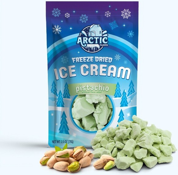 Arctic Farms Freeze Dried Ice Cream That Does Not Melt (Bits) (Pistachio) ()