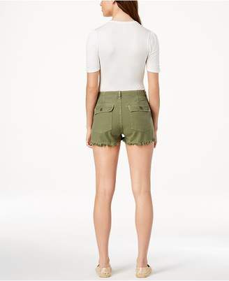 Citizens of Humanity Meghan Frayed Cotton Shorts