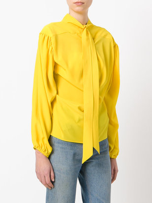 Balenciaga straps blouse - women - Silk/Acetate - 36