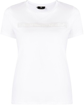 Elisabetta Franchi embroidered-logo T-shirt