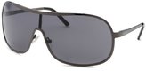 Thumbnail for your product : Kenneth Cole Reaction Men's Shield Gunmetal Sunglasses