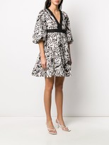 Thumbnail for your product : Pinko Abstract-Print Flared Dress