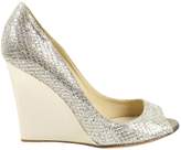 Thumbnail for your product : Jimmy Choo Silver Glitter Heels