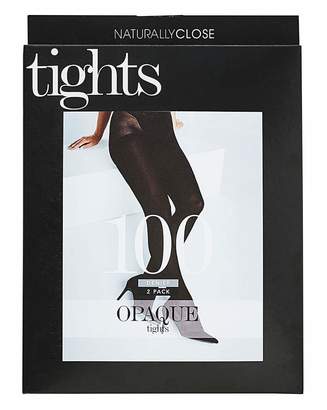 Naturally Close 2 Pack 100 Denier Opaque Tights