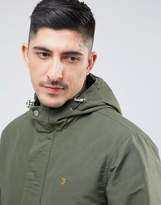 Thumbnail for your product : Farah Lonsbury Patch Parka Hooded Jacket in Green
