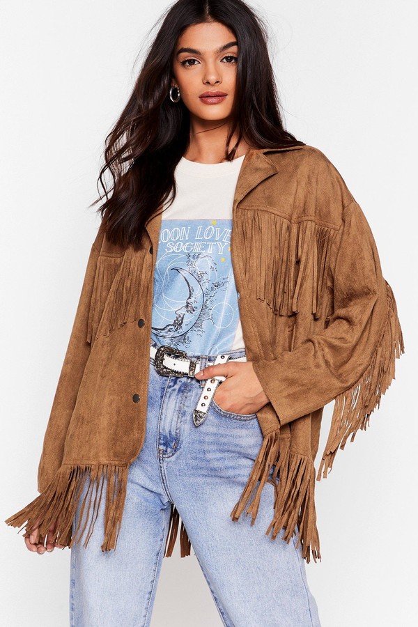 fringe jacket womens