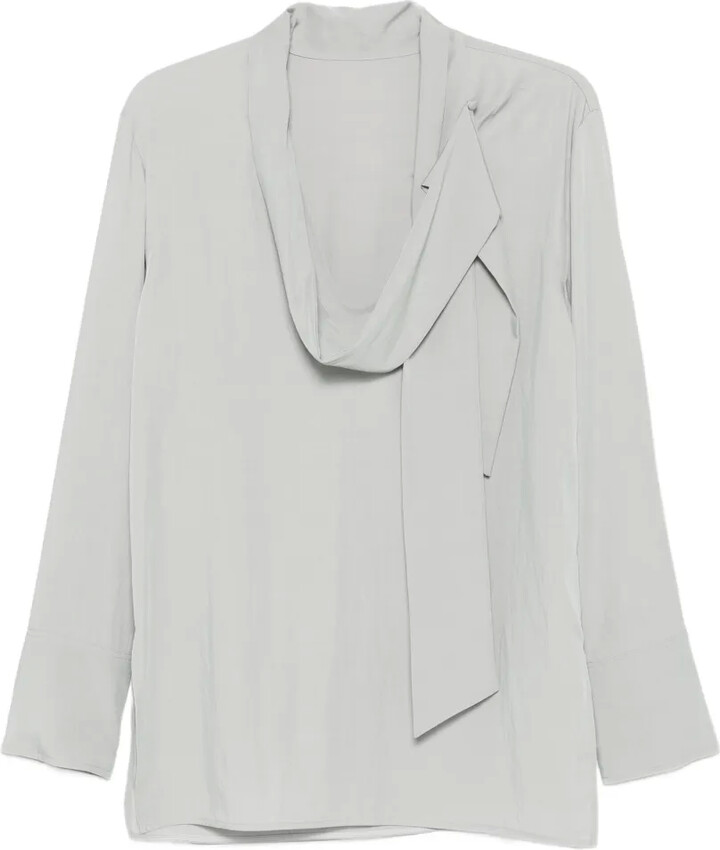 System Tie-Neck Blouse