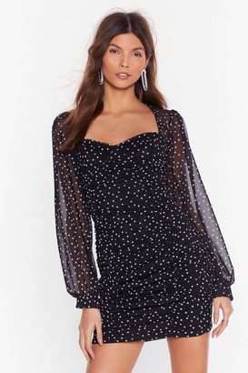nasty gal black mesh dress