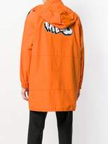 Thumbnail for your product : MSGM contrast zip rain coat