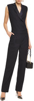 Thumbnail for your product : VVB Satin-trimmed Wool-blend Jumpsuit