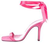 Thumbnail for your product : LK Bennett Satin Ankle-Tie Sandals