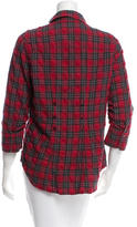 Thumbnail for your product : Elizabeth and James Plaid Button-Up Top
