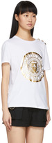 Thumbnail for your product : Balmain White 3-Button Coin T-Shirt