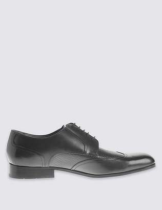 Marks and Spencer Leather Weave Mix Lace-up Shoes