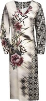 Graphic Print Long-sleeved Dress 