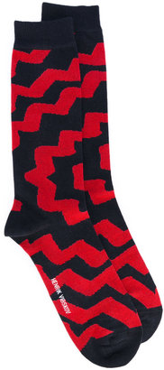 Henrik Vibskov patterned ankle socks - unisex - Cotton/Nylon/Spandex/Elastane - One Size