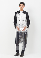 Thumbnail for your product : Comme des Garcons Homme Plus black double breasted panel trench