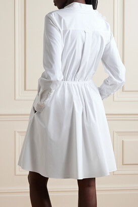 Jason Wu Jason Wu - Appliquéd Cotton-blend Poplin Mini Dress - White