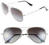 Thumbnail for your product : Ray-Ban 'Icons' 56mm Polarized Aviator Sunglasses