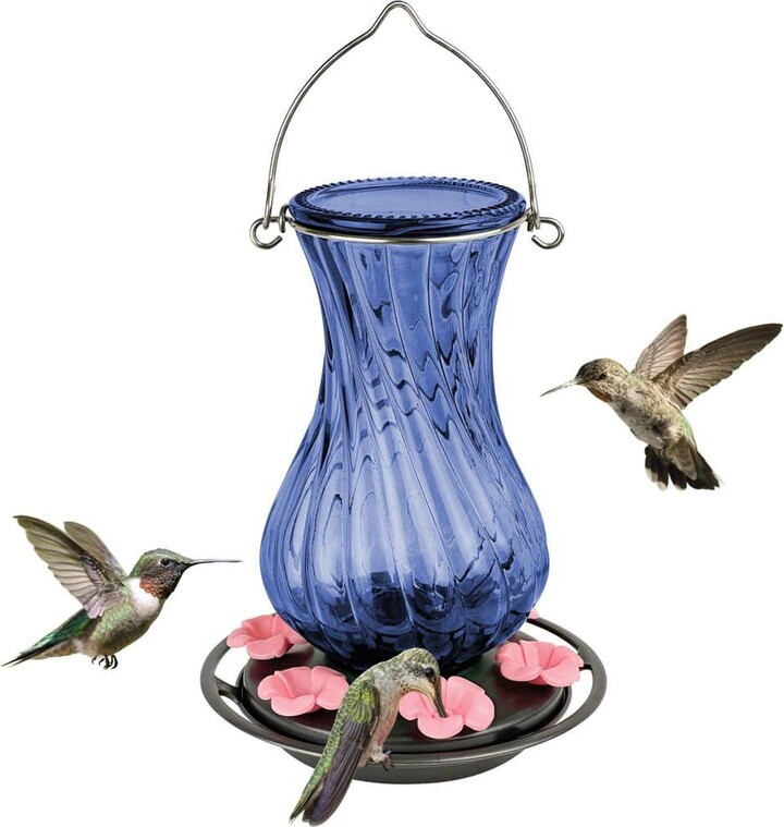 Nature's Way Perfect Pitcher Antique Glass Hummingbird Feeder 32 oz