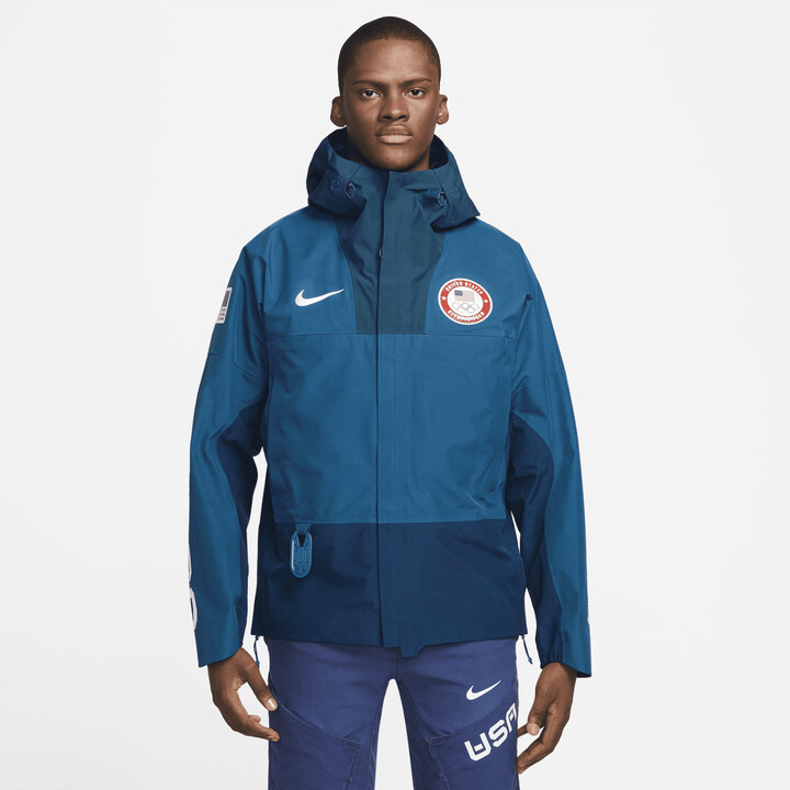 Nike Men's ACG Storm-FIT ADV "Chain of Craters" Jacket in Blue - ShopStyle