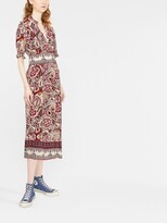 Thumbnail for your product : BA&SH Paisley-Print Midi Dress