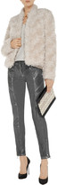 Thumbnail for your product : Balmain Pierre Metallic-coated mid-rise skinny jeans