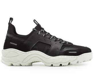 Ami Running Sneakers in Neoprene, Suede, Leather and Mesh