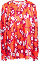 Thumbnail for your product : Carolina Herrera Floral-print Satin Blouse