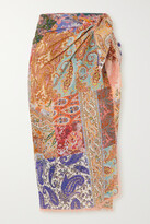 Fringed Patchwork Paisley-print 