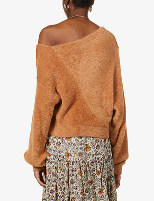 Free People Star Sign off-the-shoulder knitted jumper
