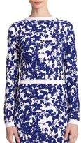 Thumbnail for your product : Milly Floral Print Cropped Sweater