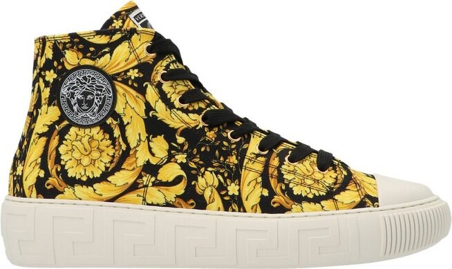 Fortrolig Marquee fødsel Versace Greca Barocco Print High-Top Sneakers - ShopStyle