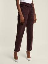 Thumbnail for your product : Atelier Jean Flip Fold Over Corduroy Jeans - Womens - Dark Purple