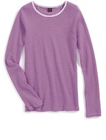 Thumbnail for your product : Tea Collection 'Kuschelig' Stripe Thermal Long Sleeve Tee (Toddler Girls, Little Girls & Big Girls)