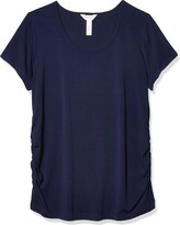 Thumbnail for your product : Three Seasons Maternity Women's Short Sleeve Scoop Side Ruche Tee