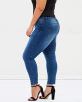 Thumbnail for your product : Junarose Five Pocket Raw Ankle Slim Jeans