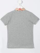 Thumbnail for your product : Burberry Children Check Collar Polo Shirt