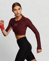 Thumbnail for your product : P.E Nation Women's Purple Cropped tops - Point Forward LS Top - Size XXL at The Iconic