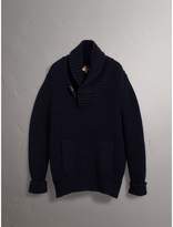 Thumbnail for your product : Burberry Shawl Collar Wool Cashmere Sweater