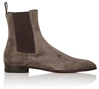 Christian Louboutin Men's Roadie Suede Chelsea Boots