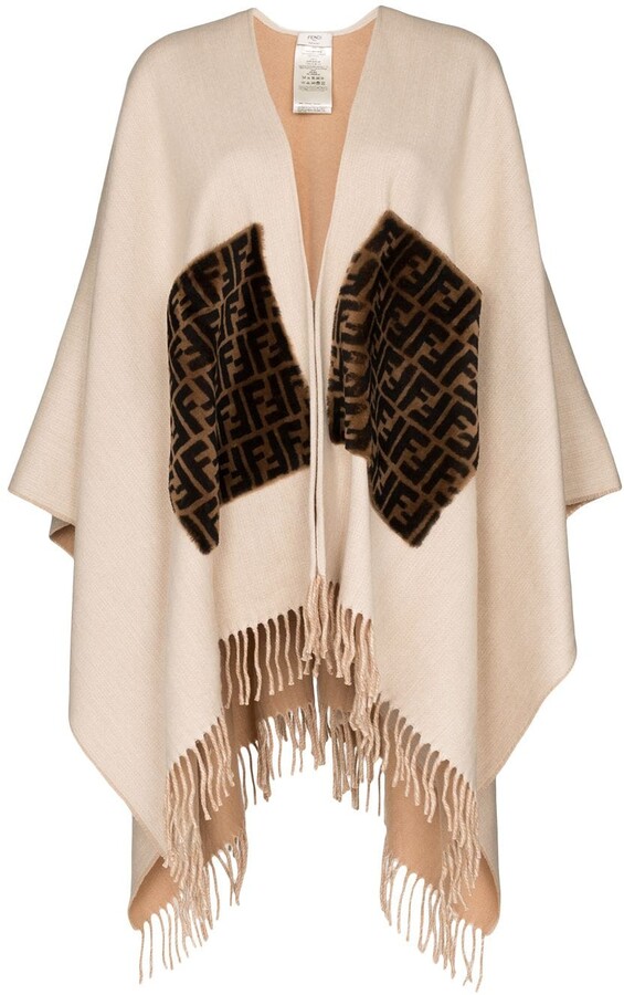 fendi cape poncho