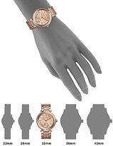 Thumbnail for your product : Michael Kors Mini Skylar Rose Goldtone Stainless Steel Glitz Bracelet Watch